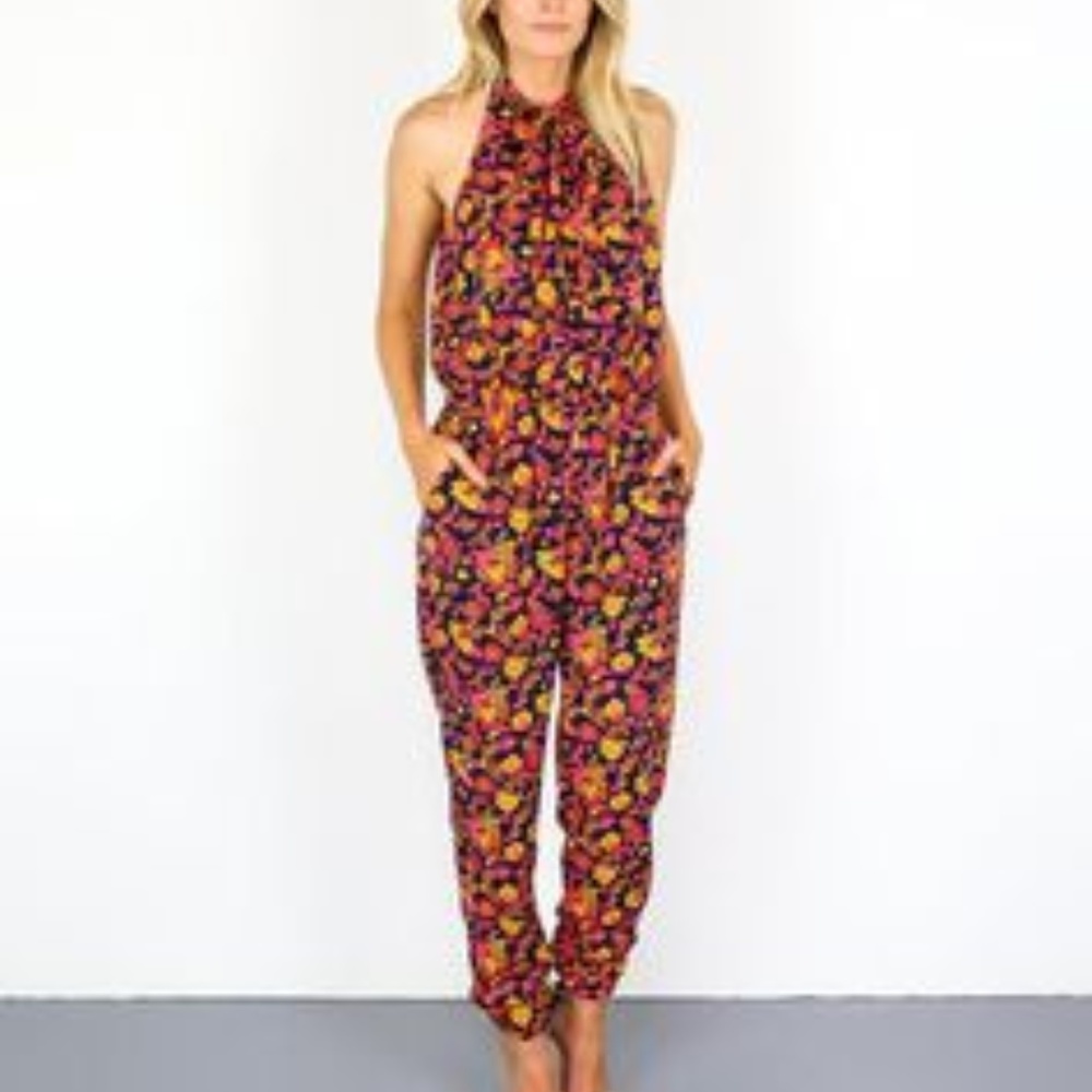 Sugar Lips Jumpsuit side Pockets pant halter top LAST FINAL PRICE SALE